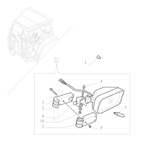 5187559 - Фара рабочего освещения