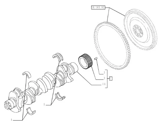 2997417 - Вкладыш упорн. 0,254мм коленвала ДВС Cursor13 T9,T9.505/St., CR