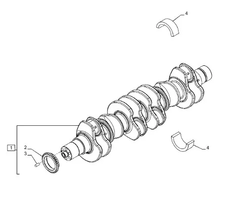 500086100 - Комплект 2шт. коренных вкладышей